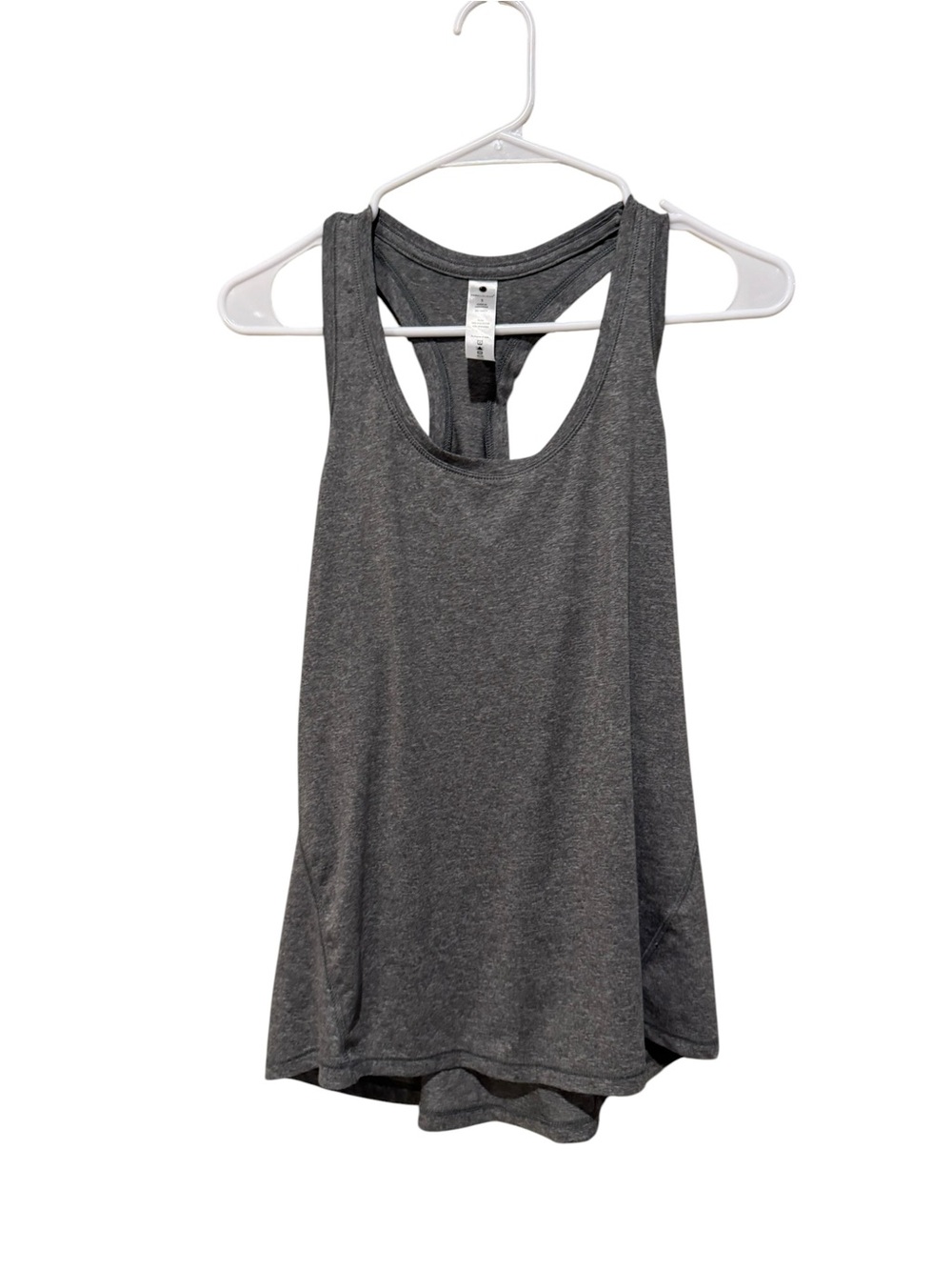 Yogalicious LIGHT Gray Racerback Muscle Tank